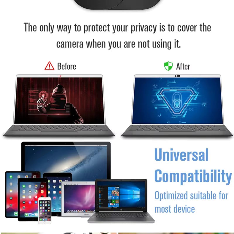 3/6/12Pcs Laptop Camera Cover Slide Webcam Blocker , for Iphone, Ipad, Macbook Pro Ultra Thin Camera Privacy Protector