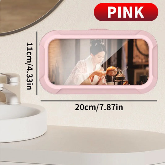 1PC Bathroom Waterproof Phone Storage Box, Can Be Rotated for Appeal, and Can Be Used for Both Showering and Watching TV Shows