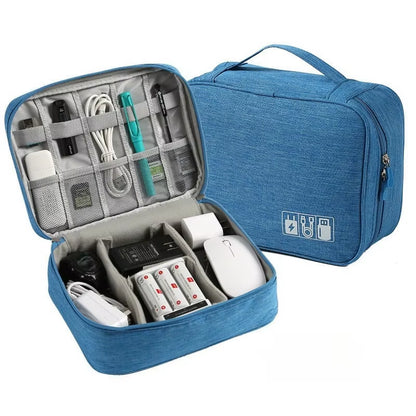 Cable Storage Bag Waterproof Digital Electronic Organizer Portable USB Data Line Charger Plug Storage Bag Travel Cable Organizer