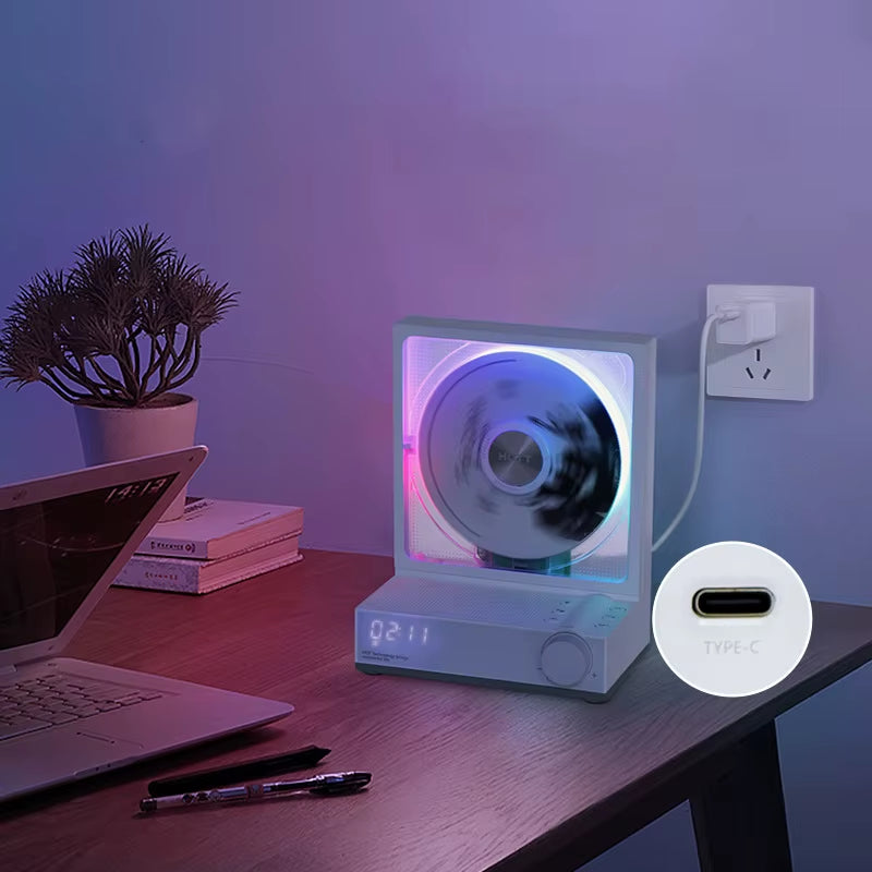 HOTT Fashion Ornament CD Player Retro CD Player Bluetooth Stereo Disc Album Music Player